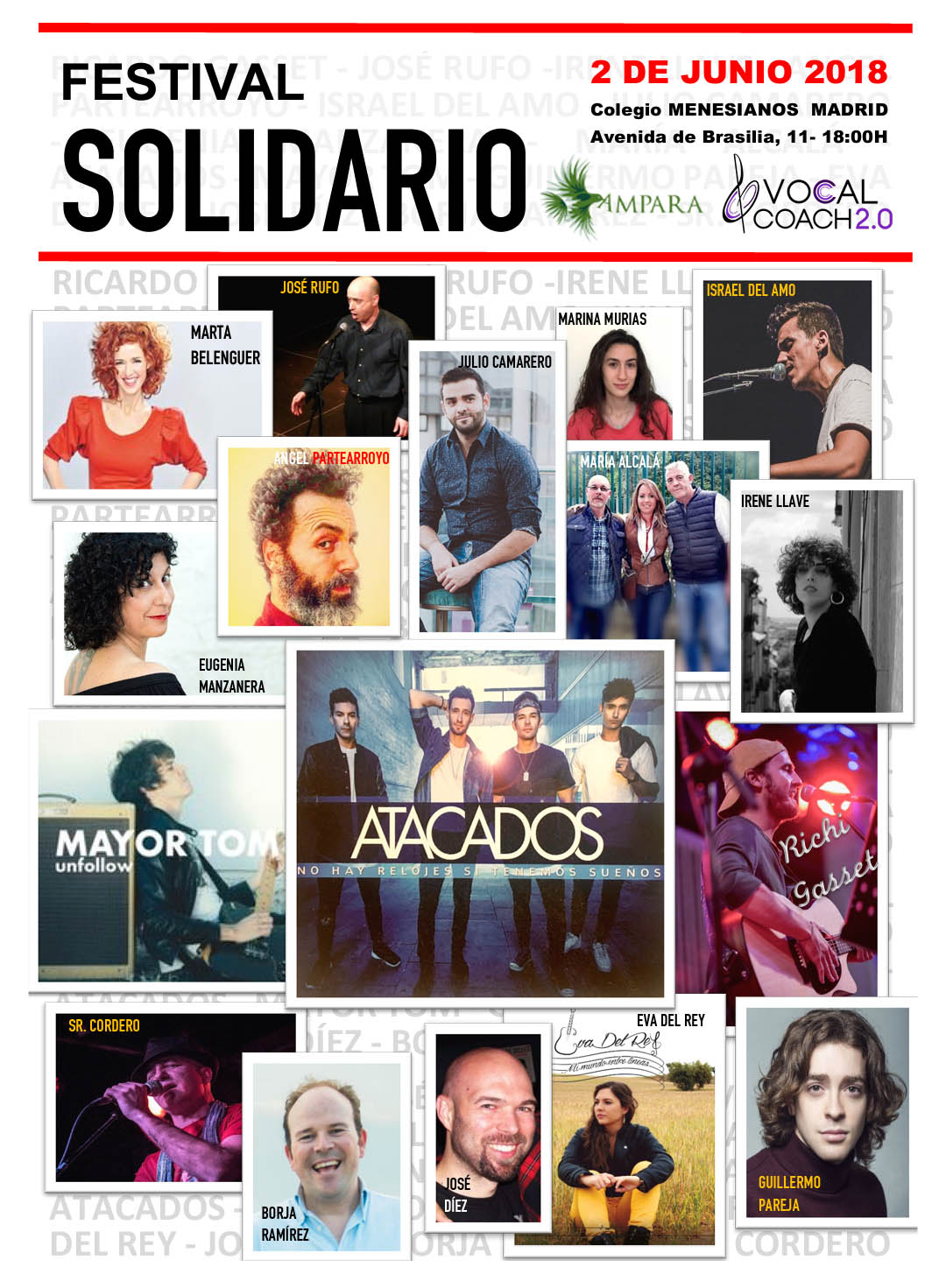 Artistas festival solidario